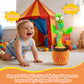 FAYOUCZ Updated Volume Adjustable Dancing Talking Cactus Toy for Baby Toddler, Mimicking Repeating Singing Interactive Cactus To