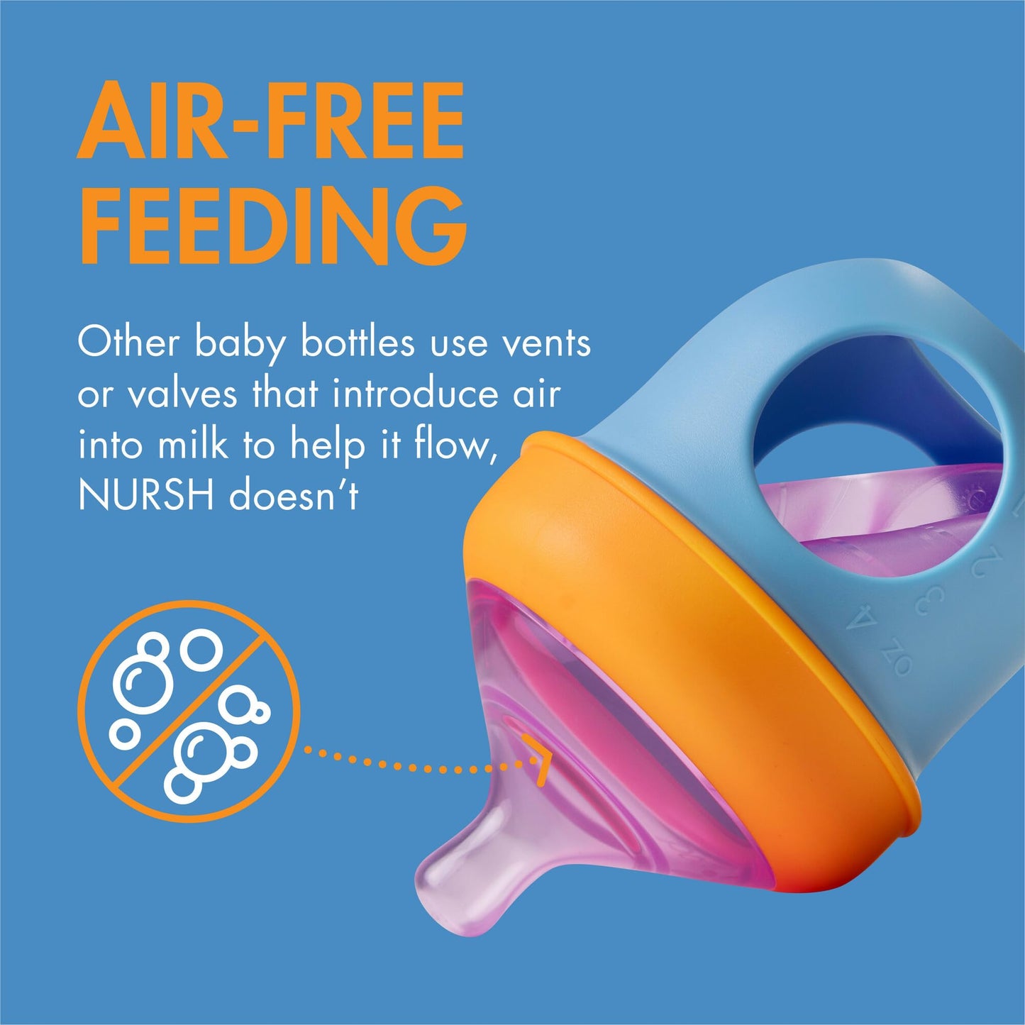 Boon Nursh Reusable Silicone Pouch Baby Bottles - Slow Flow Nipple - Silicone Baby Bottle Pouch And Nipple - Baby Feeding Essent