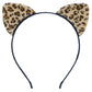 Bonnie Z. Leonardo Leopard Cat Ear Headband Furry Padded Leopard Ears Cat Leopard-F