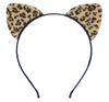Bonnie Z. Leonardo Leopard Cat Ear Headband Furry Padded Leopard Ears Cat Leopard-F