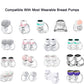 Duckbill Valve 4Pcs Compatible With S9/S10/S12, Wearable Breast Pump Parts Accessories Replace (4 Piece Set)