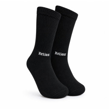 Helios Diabetic Socks For Men & Women | Cushioned Cotton Crew Socks | NonBinding Top | Breathable & Soft | Blister Protection |