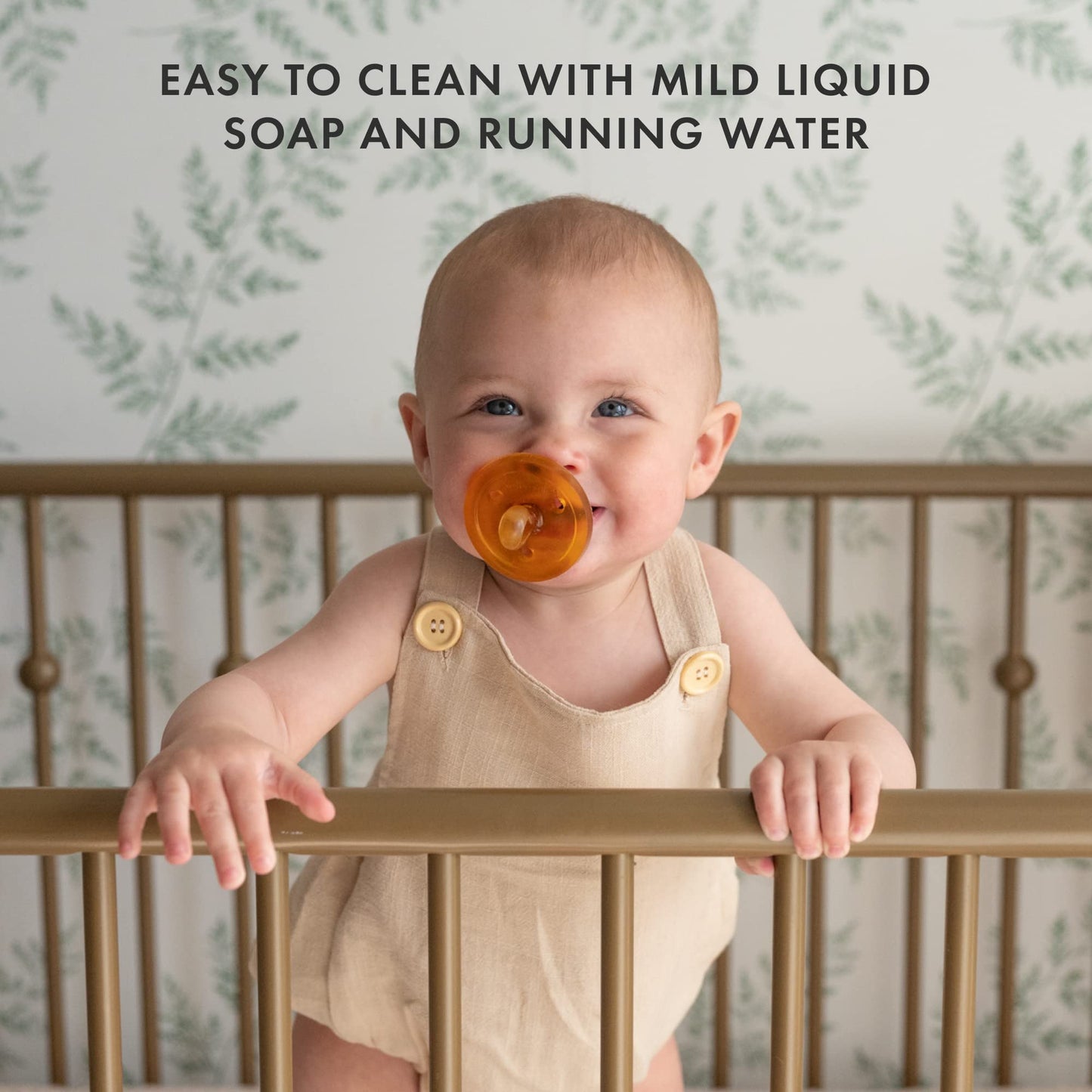 Natursutten Pacifiers 12-18 Months - 1-Pack Original Shield Orthodontic Nipple Natural Rubber Safe & Soft Bpa-Free Pacifiers For