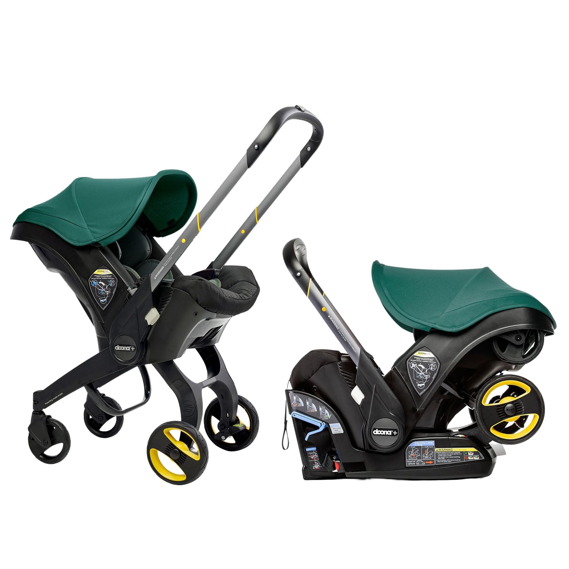 Stroller Racing Doona Car Seat & Stroller, Racing Green - All-in-One Travel System ...