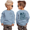 Ritatte Toddler Boy Valentine'S Day Sweatshirt Mr. Steal Your Heart Shirt Kids Valentines Crewneck Long Sleeve Pullover Tops(Blu