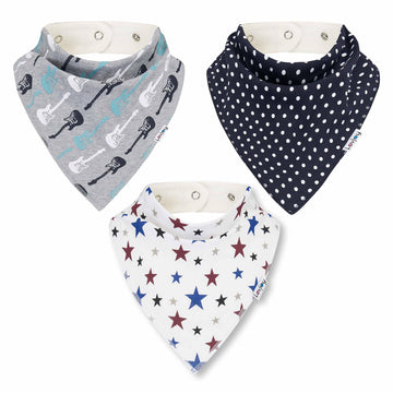 Lovjoy Large Bandana Bibs - Special Needs Bibs - For Older Children, Youth And Adults - Practical, Absorbent And Stylish (Set 03