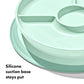 Oxo Tot Stick And Stay Suction Divided Plate - Opal