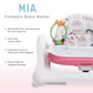 Dream On Me Mia Foldable Baby Walker In Pink