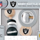 Baby Fanatic Wood Rattle 2 Pack - NFL Las Vegas Raiders, Officially Licensed Baby Toy - Ages 0+