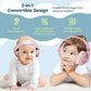 2-In-1 Baby Ear Muffs For Hearing Protection, Noise Cancelling Earmuffs For Babies And Toddlers Up To 48 Months, Adjustable Baby