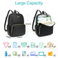 Leather Diaper Bag Backpack - Large Capacity Baby Essentials Travel Baby Bag With Changing Pad, Multi Function Waterproof Baby B