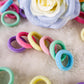 Qarwayoc Mini Hair Ties For Baby Girls, Seamless Kids Girls Hair Ties Bands, Soft Small Baby Ponytail Holders, Toddler Elastic H