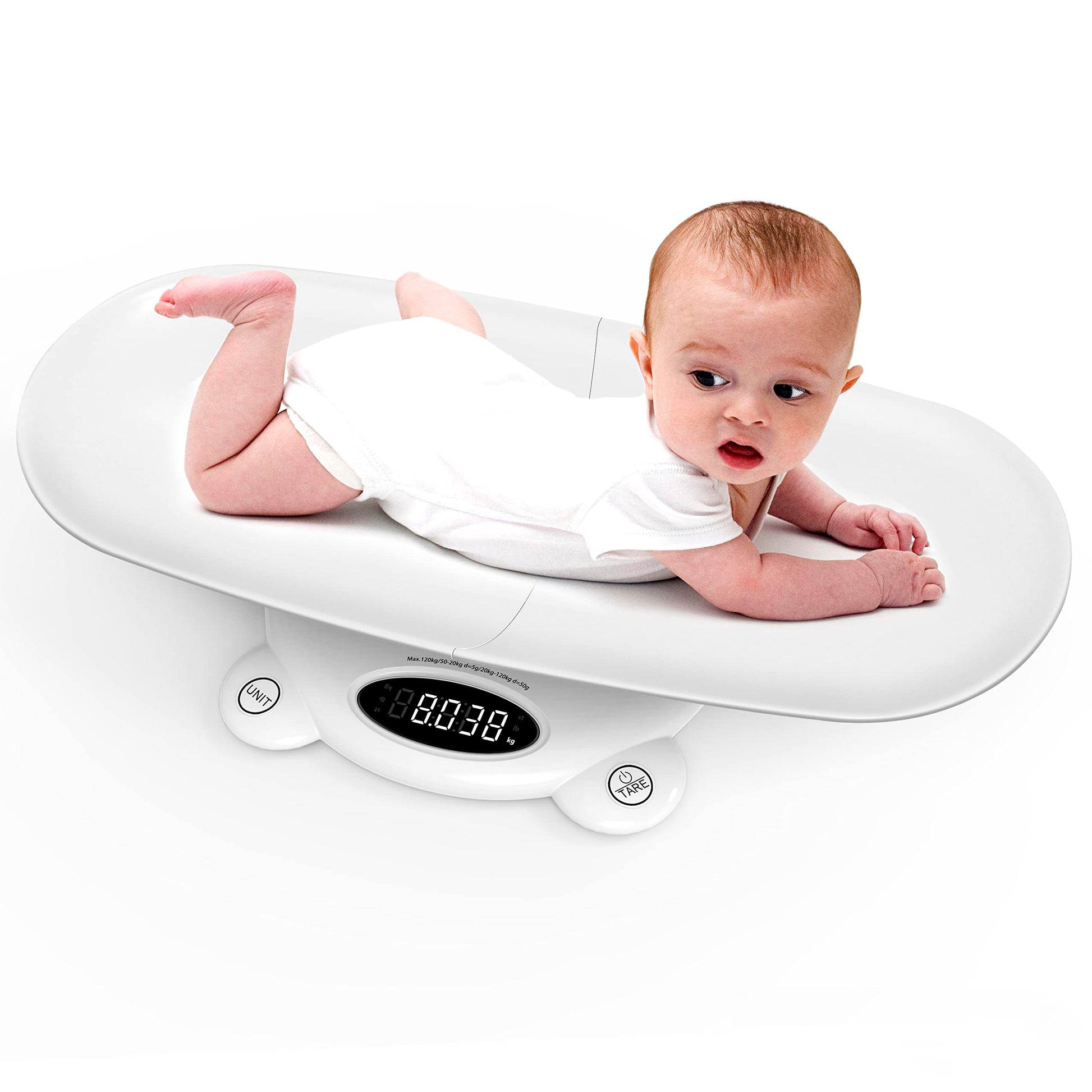 Simshine Digital Baby Scale Weight All Family, Weighing Newborn Wiggly Babies, Pets, Cat And Dog - Long Press Unit For 3 Seconds