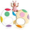 Gaiabliss Easter Eggs Baby Teething Toys, Basket Essentials Stuffers Silicone Egg Teether Toys for Infant & Babies & Toddlers, B