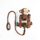 Berhapy 2 in 1 New Monkey Toddler Safety Harness Backpack Childrens Walking Leash Strap(Brown)