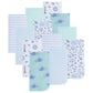 EVERYDAY KIDS 12 Pack Burp Cloths for Baby Boy; Newborn Essential with - Large Absorbent Cotton Flannel Blue/Teal Burping Cloths