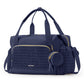 mommore Diaper Bag Tote, Large Capacity Travel Diaper bags, Hospital Bag for Labor Delivery, Baby Bag with Pacifier Case (Navy B