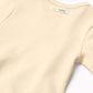 L'Ovedbaby Unisex Baby Organic Cotton Kimono Bodysuit, Buttercream, 3-6 Months Us