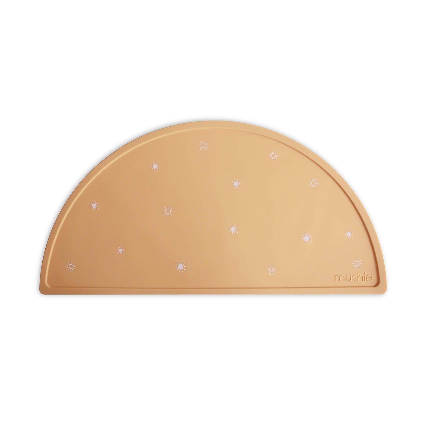 Mushie Silicone Placemat For Kids | Bpa-Free Non-Slip Design (Sun Orange)
