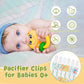 Babygoal Floral Pacifier Clips, 6 Pack Binky Paci Holder Clips And Leash For Boys And Girls Fits For Most Pacifier, Binkie Style