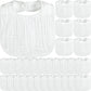 Reginary 30 Pack White Muslin Baby Bibs Bulk Adjustable 6 Layers Baby Bandana Drool Bibs For Baby Boys Girls Newborn Cotton Bibs