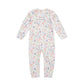 Owlivia Organic Cotton Baby Boy Girl Zip Up Sleep N Play, Footless, Long Sleeve(0-3 Months, Fruit Printing)