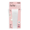 Zip Top Reusable 100% Silicone Breast Milk Storage Bags That Stand Up Stay Open And Zip Shut, Made In The Usa - Set Of 2 Bags