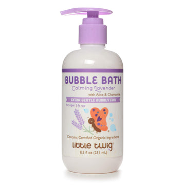 Little Twig Bubble Bath, Baby Bath Essential With Natural Plant Derived Formula, Vegan, Gluten-Free, Paraben-Free, Calming Laven