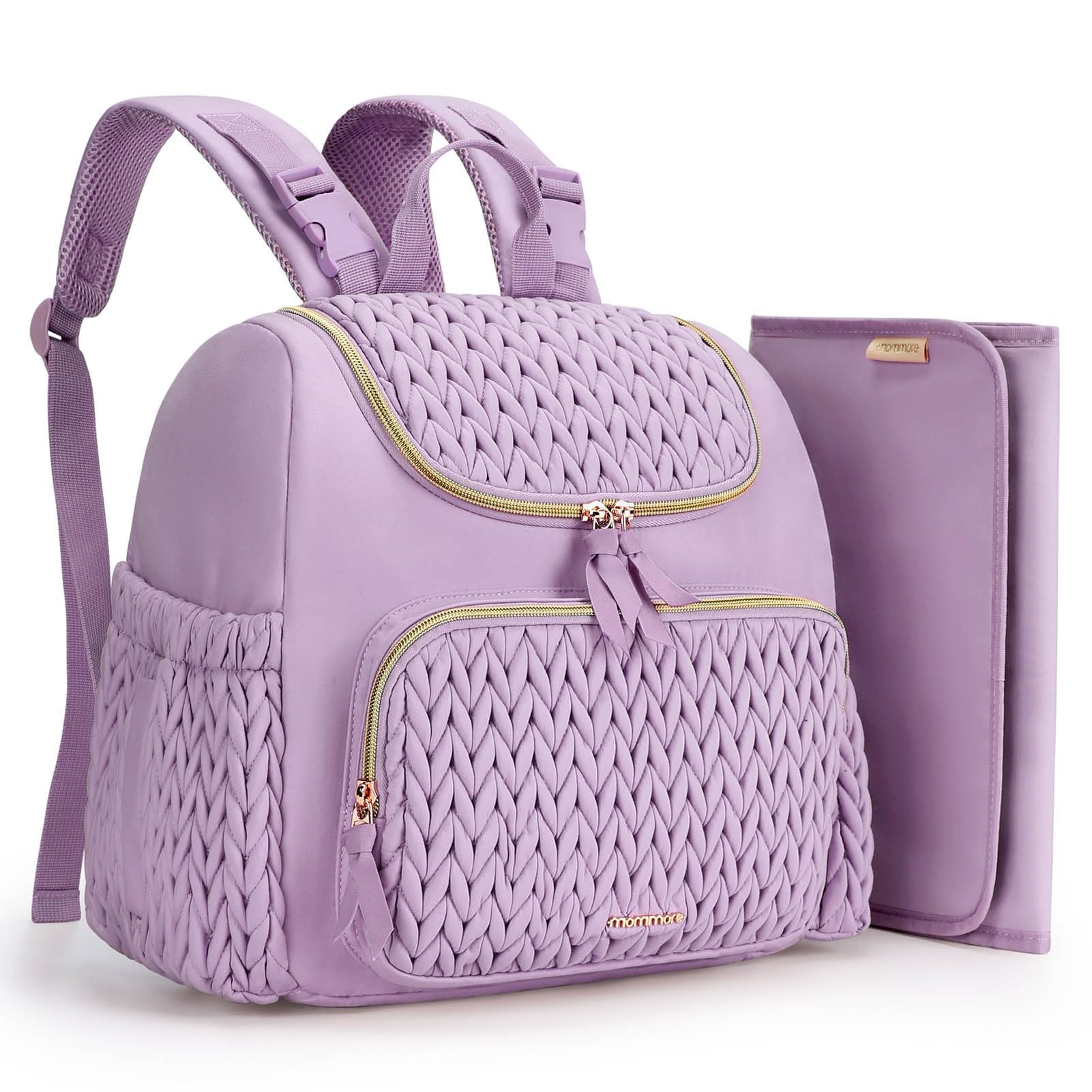 Mommore Diaper Bag Small Diaper Backpack Stylish Toddler Baby Mini Maternity Bags Travel Backpacks With Insulated Pockets, Chang