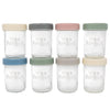 Weesprout Glass Baby Food Storage Jars W/Lids (8 Oz, 8 Pack Set) Snack, Puree, Reusable Small Containers, Breast Milk, Fridge Or