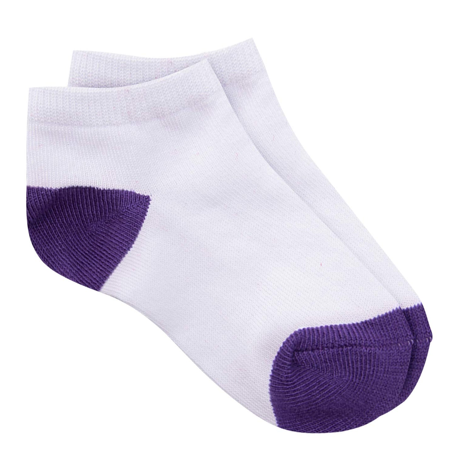 Duufin 25 Pairs Toddler Ankle Socks Low Cut Kids Half Cushion Socks Low Rise Ankle Socks For Boys And Girls (Multicolor A, 6-8X)