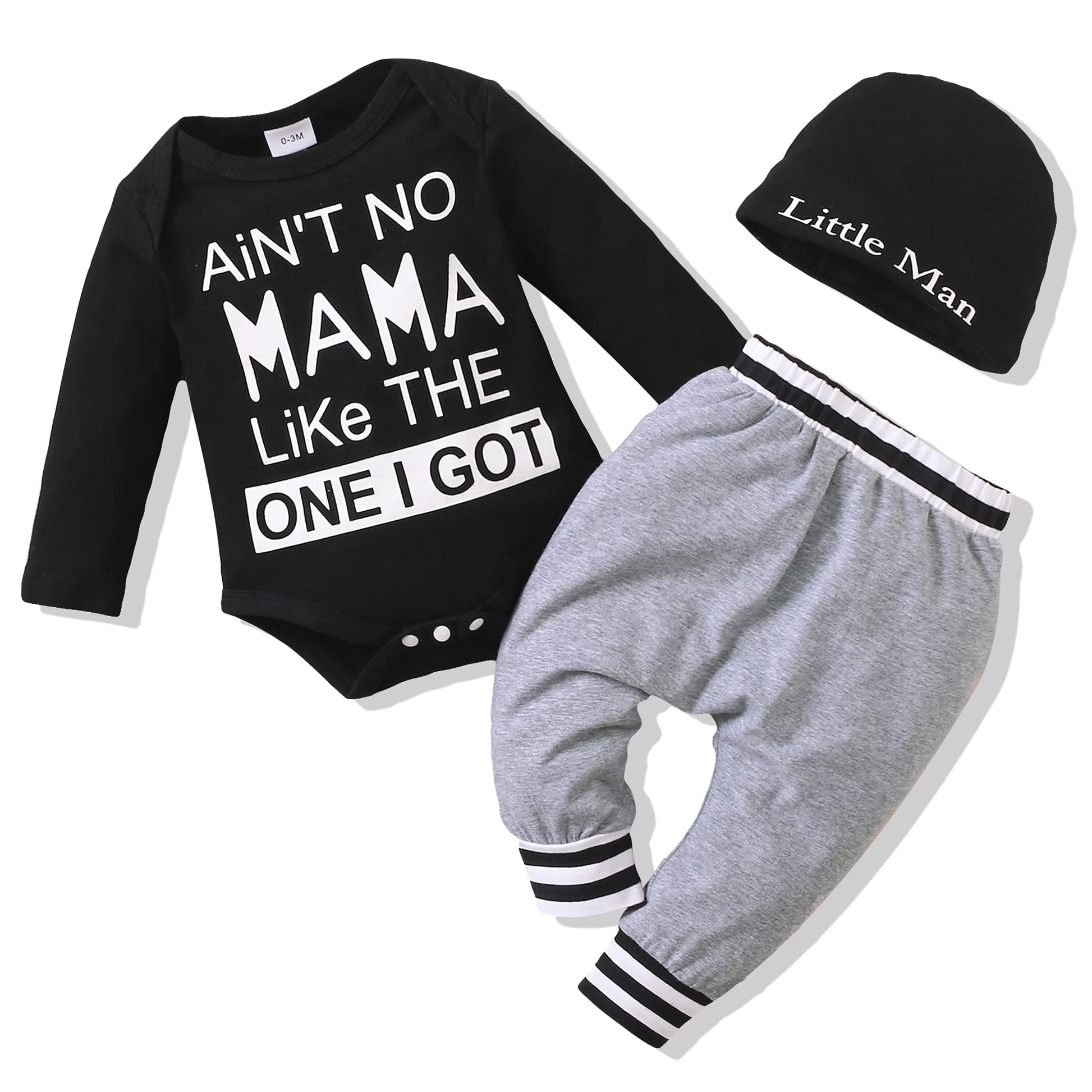 Renotemy Baby Clothes For Boys Baby Boy Stuff Newborn Outfits Preemie Baby Boy Clothes 3-6 Months Grey