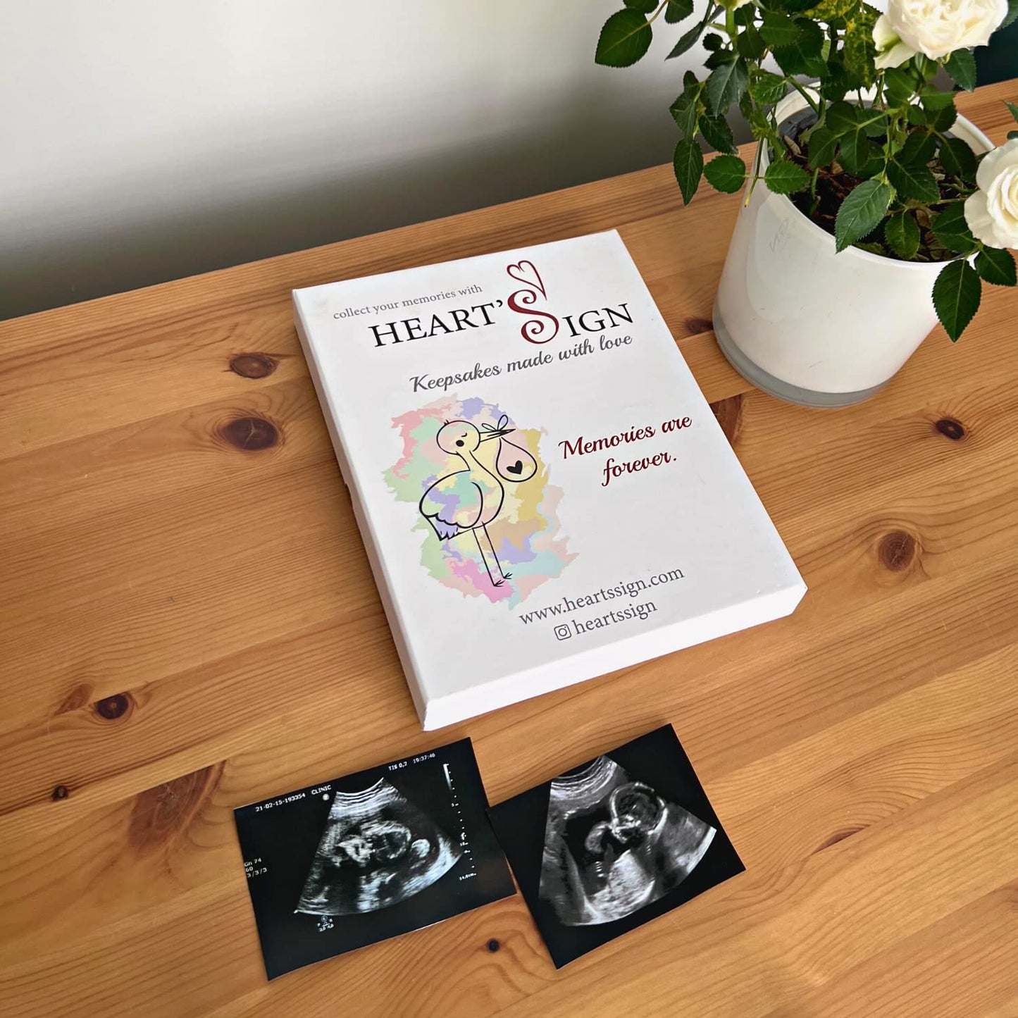 Heart'S Sign Sonogram Picture Frame Bundle - Unique Gifts For Pregnant Women | Pregnant Mom Gifts Ultrasound Frame | Expecting P