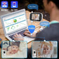 Hellobaby Baby Monitor With 2 Cameras, No Wifi, With Camera And Audio,Video, Night Vision 2-Way Audio, Fully Remote Pan & Tilt,