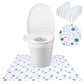 ZSYLYTKV 50 Pack Disposable Toilet Mats Toilet Floor Protector from Urine U-Shape Toilet Training Rug Waterproof Non-Slip Bathro
