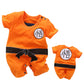 Yfybaby Baby Boys' 2 Pack Short Sleeve Romper Toddler Cartoon Onesie Outfits, Orange/Blue, Yy-Lty1959, 12-24 Months
