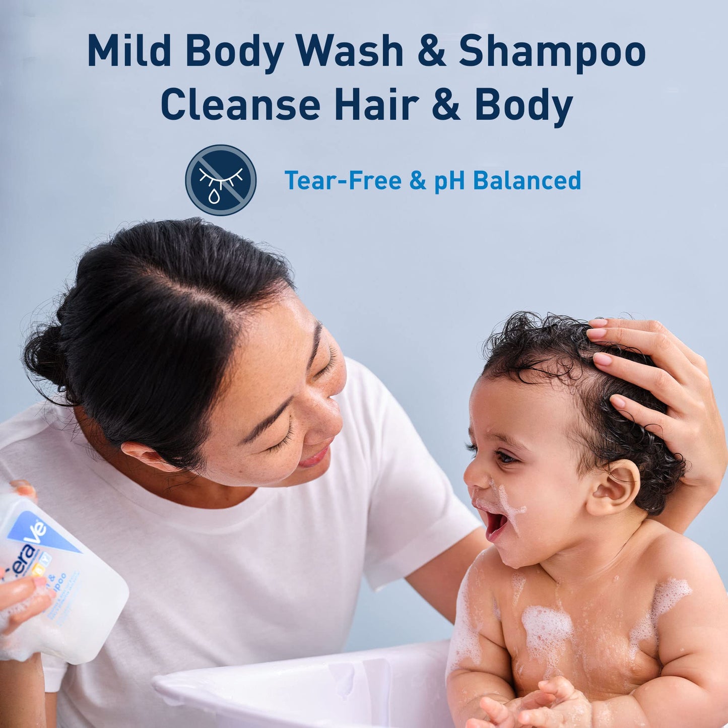 Cerave Baby Wash & Shampoo | Fragrance, Paraben, & Sulfate Free Shampoo For Tear-Free Baby Bath Time | 8 Ounce