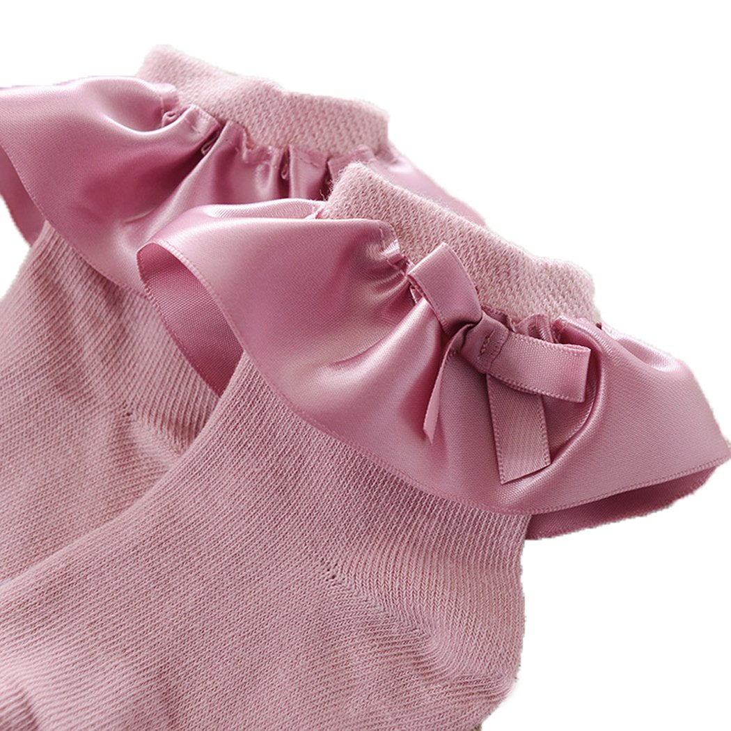 Colorful Childhood Baby Socks Toddler Girls Princess Ruffles Short Socks (0-2T(S), Style A)