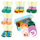 Fly Love 5 Pairs Baby Toddler Newborn Infant Stripes Anti Slip Non Skid Socks No-Show Crew Boat Cotton Slipper Sock