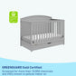 Graco Bellwood 5-In-1 Convertible Crib With Drawer (Pebble Gray) - Greenguard Gold Certified, Full-Size Storage Drawer, Converts