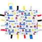 The Learning Lovey Police Baby Tag Security Blanket Sensory Toy