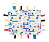 The Learning Lovey Police Baby Tag Security Blanket Sensory Toy