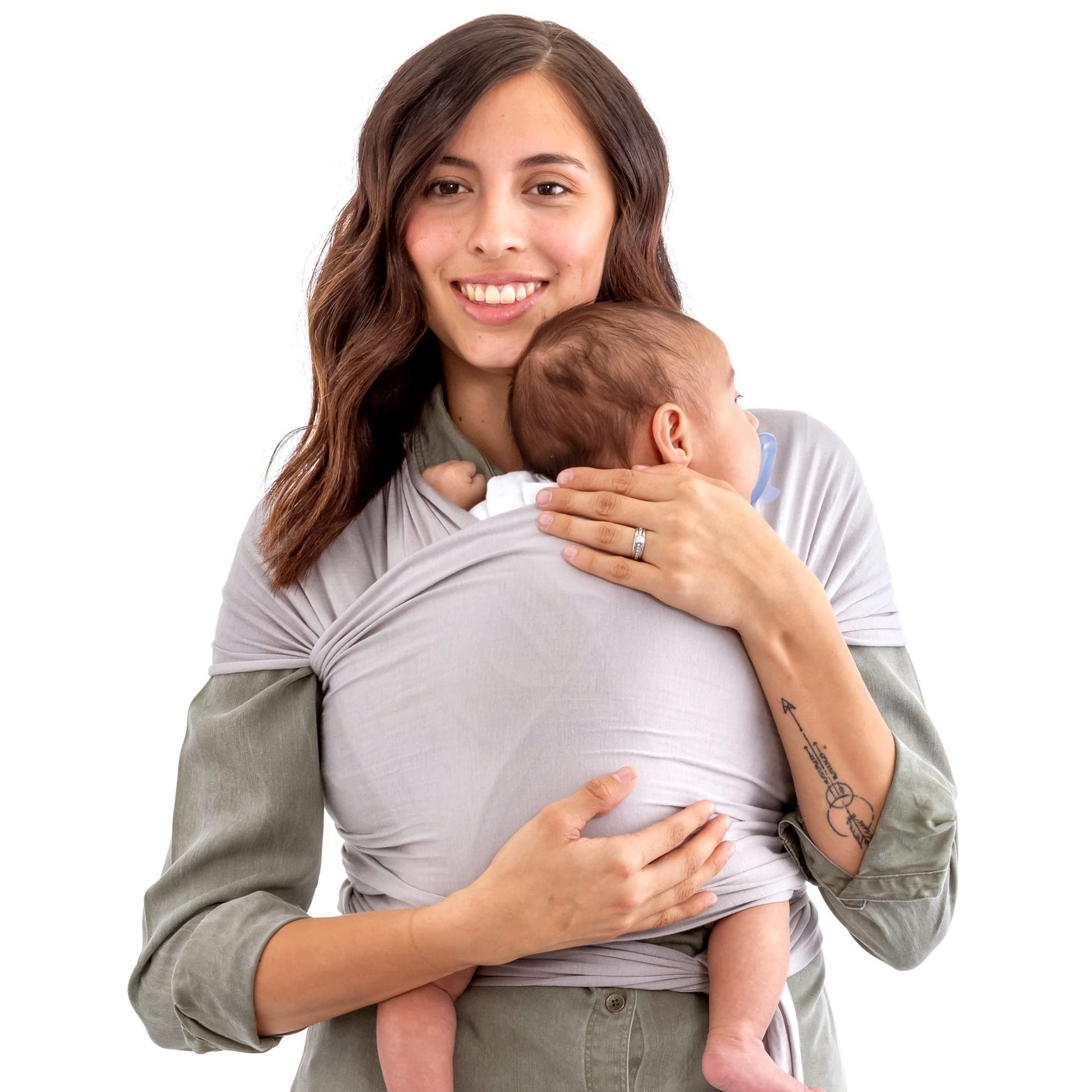 WeeSprout Baby Wraps Carrier - Perfect Baby Carrier Wrap Sling for Newborn and Infant, Enhances Baby Bonding, Soft and Breathabl