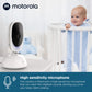 Motorola Baby Monitor Vm75 - Indoor Video With 2 Cameras, 480X272P, 1000Ft Range 2.4 Ghz Wireless 5' Screen, 2-Way Audio, Remot