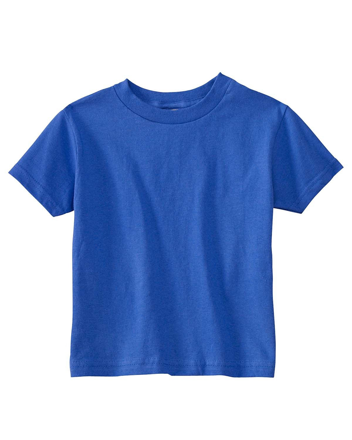 Rabbit Skins 5.5 Oz. Jersey Short-Sleeve T-Shirt (Rs3301) Royal Blue, 3T – Cuteb