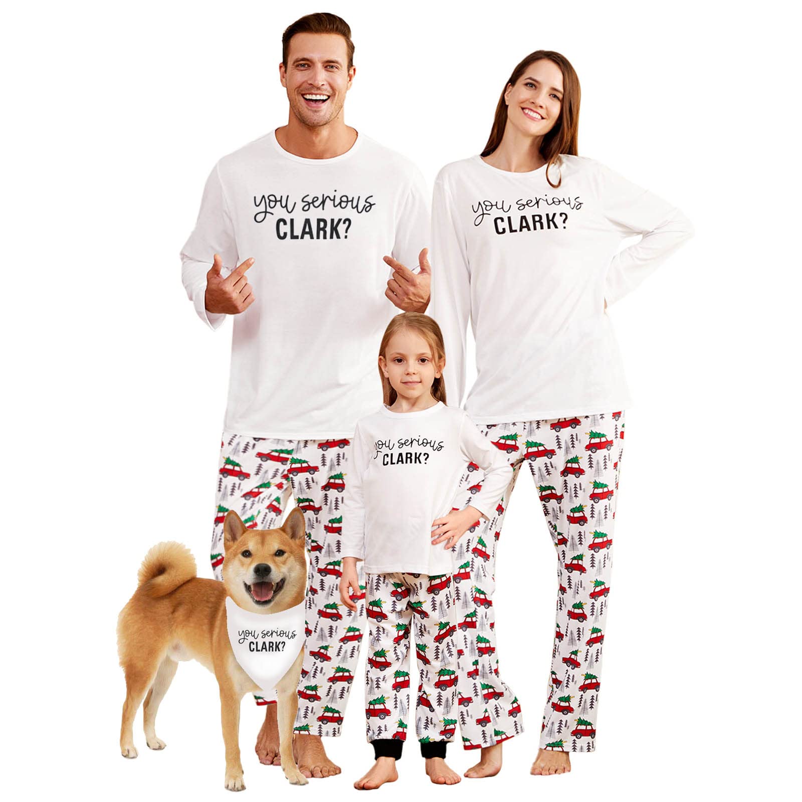 Iffei Matching Family Pajamas Sets Holiday Stay At Home Pj'S With Lett – Cutebab WBBAPB07XFLH5K3