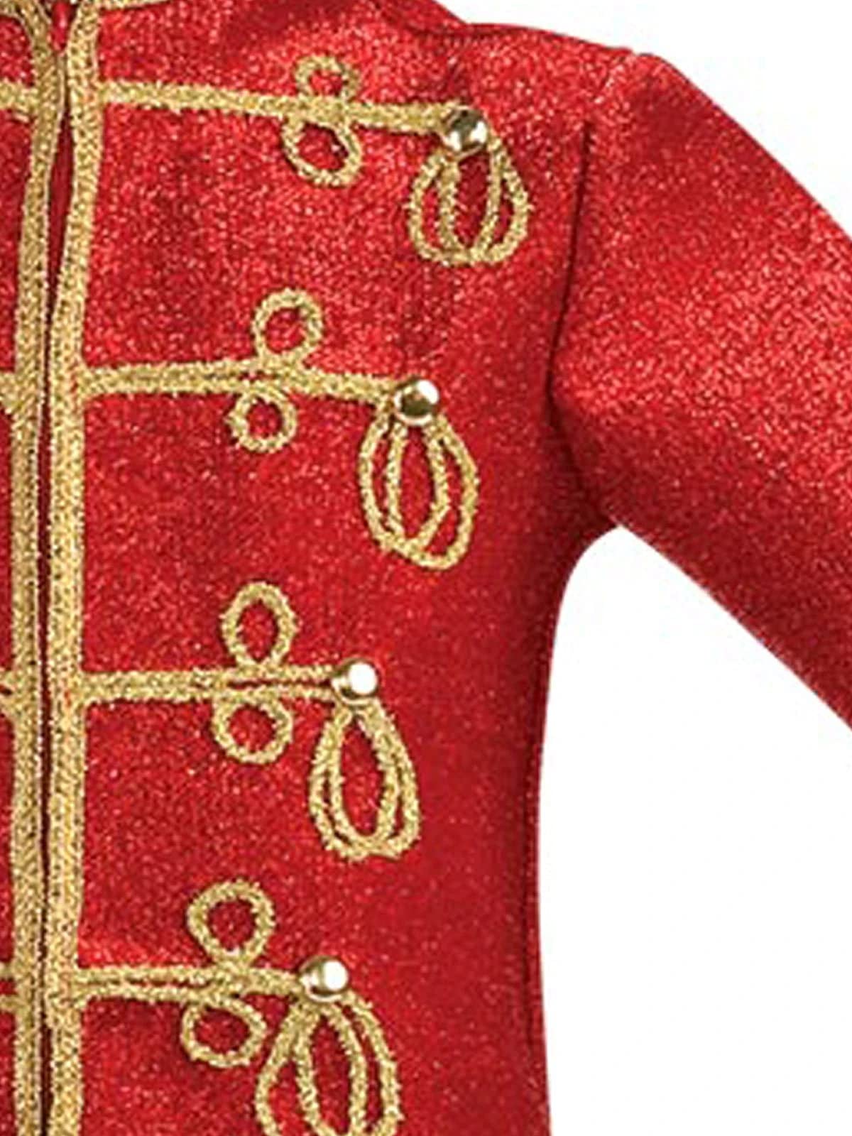 Michael Jackson Child'S Deluxe Military Jacket Costume Accessory, Small, Red