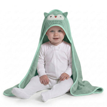 Delta Children Baby/Infant Hooded Bath Towel  Super Soft and Absorbent Newborn Essential  Ideal Baby Registry/Shower Gift for