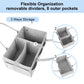 Philorn Diaper Caddy Organizer, Baby Diaper Caddy With Dividers, Car Diaper Caddy, Diaper Caddy For Changing Table,Felt Diaper C