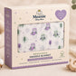 Meenie Miny Moo 100% Cotton Muslin Swaddle Blanket for Newborn Baby, Soft & Breathable Receiving Blanket, 120 x 120 cm Lightweig